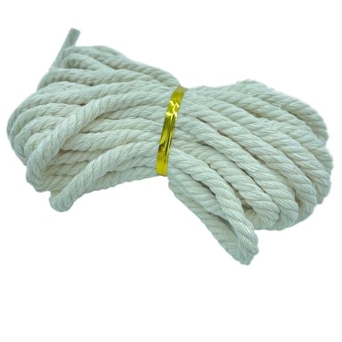 HBALDTEDC Jute-Gartenschnur, Rolle Juteseil Starkes natürliches Juteschnur-Hanfseil aus natürlicher Jute for den Tomatengarten(6mm 5meters01) von HBALDTEDC