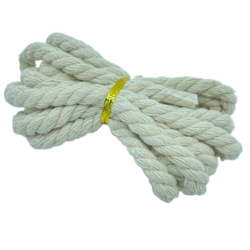 HBALDTEDC Jute-Gartenschnur, Rolle Juteseil Starkes natürliches Juteschnur-Hanfseil aus natürlicher Jute for den Tomatengarten(8mm 2meters01) von HBALDTEDC