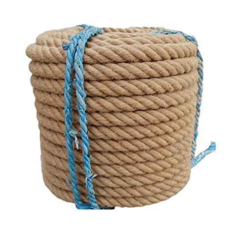 HBALDTEDC Jute-Gartenschnur, Starkes Naturseil, langlebiges Seil, Juteseil, natürliches Dickes Hanfseil, nautisch(100m) von HBALDTEDC