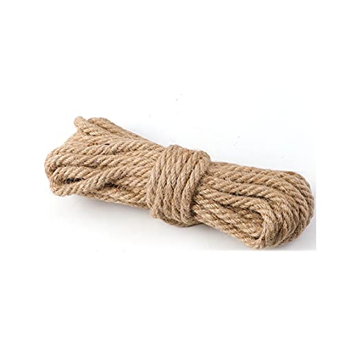 HBALDTEDC Jute-Gartenschnur, Starkes natürliches Hanfseil, 12 mm, natürliches Juteseil, Hanfseil, Starke Juteschnur(100m) von HBALDTEDC