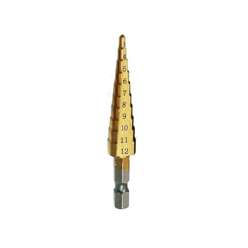 Spiral-Stufenbohrer, 12/4 12/4 20/4 32 mm gerader Stufenbohrer von HBALDTEDC