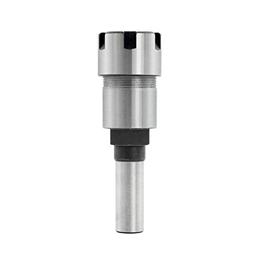 V-Nut-Schablone, 1/4 Zoll Schaft Fräser Verlängerungsstange Fräser Extender Spannzangenhalter-Adapter mit ER16-8 8 mm Spannzangenfutter, s-Fräser(12.7mm Shank) von HBALDTEDC