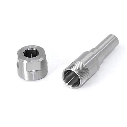 V-Nut-Schablone, 1pc Router Bit Verlängerung Stange Collet Gravur Maschine Verlängerung Fräser for Holz, 1/4 "8mm 12mm 1/2" 6mm Schaft(12.7mm to 12.7mm) von HBALDTEDC