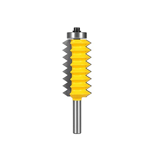 V-Nut-Schablone, 8 mm Schaft, erhöhte Platte, V-Gelenk-Bits, Keilzinken-Leimfräser for Holzzapfen, Holzarbeiten, Kegelzapfenfräsen, Zapfenfräsmaschine(8mmShankx25x54) von HBALDTEDC