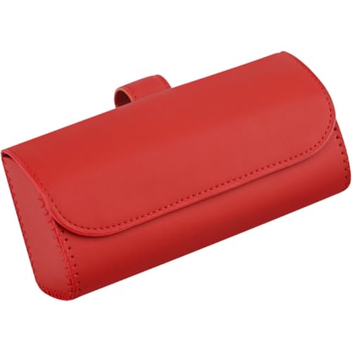 HBDTNTKF Auto Brillen Organizer Box Für Audi A6 Avant C8 2018-2023, PU Leder Brillenhalter Sonnenblende Glasses Case Holder Magnetverschluss Aufbewahrungsbox,E von HBDTNTKF