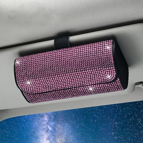 HBDTNTKF Auto Brillen Organizer Box Für Benz W176 W204 W205 W212 W213, PU Leder Brillenhalter Sonnenblende Glasses Case Holder Magnetverschluss Aufbewahrungsbox,N von HBDTNTKF