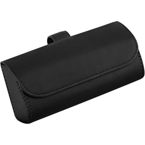 HBDTNTKF Auto Brillen Organizer Box Für D-acia Duster 2.Gen 1.Gen HM HS 2017-2025, PU Leder Brillenhalter Sonnenblende Glasses Case Holder Magnetverschluss Aufbewahrungsbox,A von HBDTNTKF