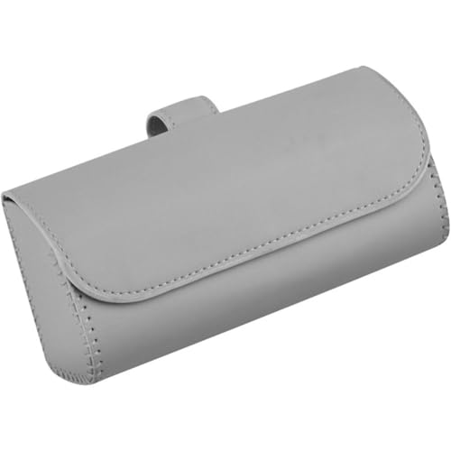 HBDTNTKF Auto Brillen Organizer Box Für D-acia Duster 2.Gen 1.Gen HM HS 2017-2025, PU Leder Brillenhalter Sonnenblende Glasses Case Holder Magnetverschluss Aufbewahrungsbox,B von HBDTNTKF