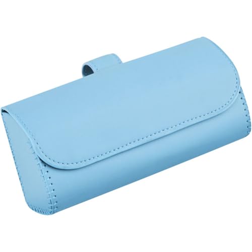 HBDTNTKF Auto Brillen Organizer Box Für Peugeot 508 2011-2015, PU Leder Brillenhalter Sonnenblende Glasses Case Holder Magnetverschluss Aufbewahrungsbox,F von HBDTNTKF