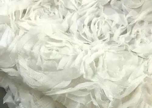 100 * 130 cm 3D Rosen Blumen Stoff Spitze Handwerk Kleid Hochzeit Party Teppich Hintergrund Dekoration Patchwork Nähen -mise-1 Meter von HBKUHIUT