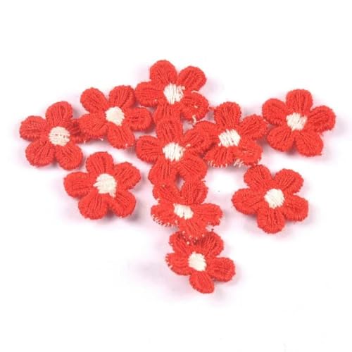 50 Teile/los mehrfarbige Spitzen-Blumenapplikationen für DIY-Hüte, Kleidung, Nähzubehör, Kopfbedeckungen, Dekor, Aufklebbare Patches, 15 mm, cp3374-10 von HBKUHIUT