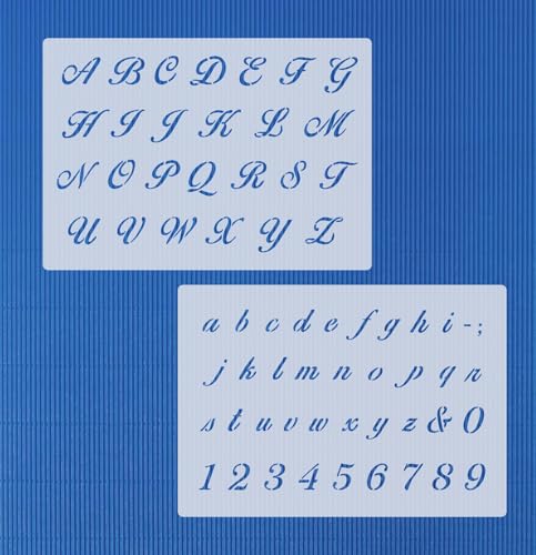 Schablonen Set Alphabet Nr. 27 Buchstaben groß und klein von HBM-Schablonenshop