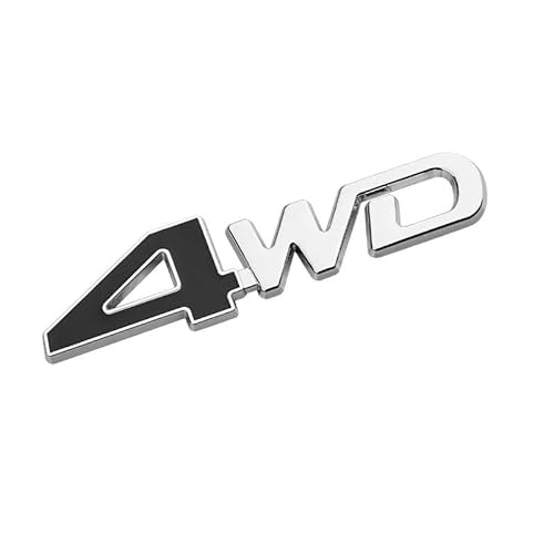 Auto Emblem für Dacia Duster 2010-2017, Emblem Buchstaben Schriftzug Abzeichen mit Logo Metall Badge Aufkleber für Auto Vorne Hinten Styling Tuning Sticker Zubehör,Black-4WD-2 von HBUNKT