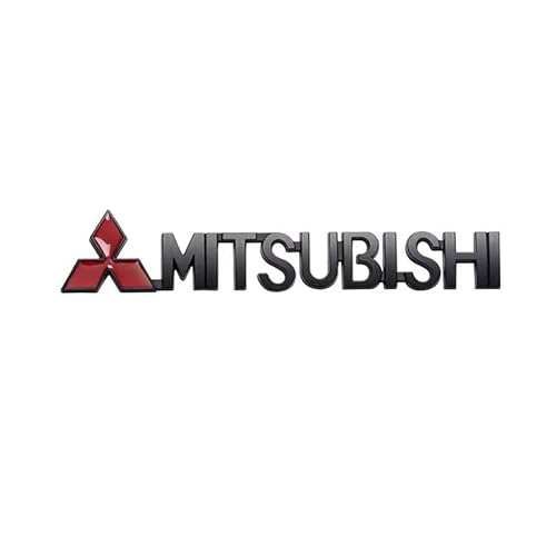 Auto Emblem für Mitsubishi ASX 2010-2016, Emblem Buchstaben Schriftzug Abzeichen mit Logo Metall Badge Aufkleber für Auto Vorne Hinten Styling Tuning Sticker Zubehör,B von HBUNKT