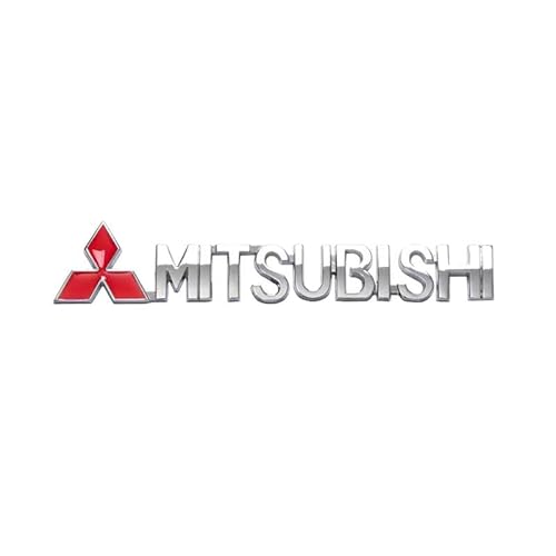 Auto Emblem für Mitsubishi Outlander 2012-2021, Emblem Buchstaben Schriftzug Abzeichen mit Logo Metall Badge Aufkleber für Auto Vorne Hinten Styling Tuning Sticker Zubehör,A von HBUNKT