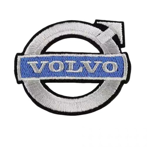 HBUNKT Auto Emblem Patches zum Aufbügeln für Volvo XC40 2018-2022, Patches Auto Emblem Bestickte Aufnäher zum Aufbügeln oder Aufnähen für Kleidung Hut Jeans Rucksäcke Zubehör,5.8 * 5.3cm von HBUNKT