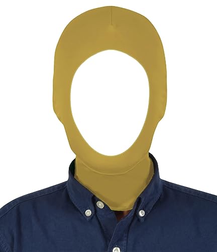 HBWL01 Unisex-Kapuzenmaske mit offenem Gesicht, dehnbar, für Cosplay, Champagnerfarben von HBWL01