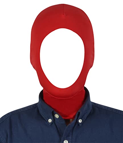 HBWL01 Unisex-Kapuzenmaske mit offenem Gesicht, dehnbar, für Cosplay, Rot von HBWL01