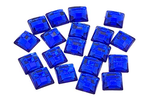 50 x quadratische Form, Acryl-Strasssteine, Verzierung, DIY Handwerk (, 14 mm) von HCAXKFMMXU