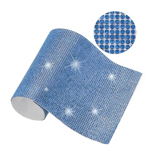 Kristall-Strass-Blatt, 23,9 x 20,1 cm, selbstklebende Strass-Aufkleber für Bastelarbeiten, Geschenke, Handy, Auto-Dekorationen, AB-Farbe von HCAXKFMMXU