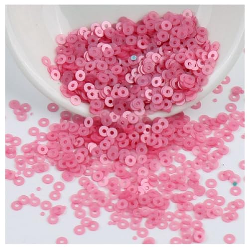 Pailletten zum Basteln 4mm 2000 Stück Glitzer Lose Pailletten Bulk zum Nähen Runde Pailletten mit Loch für DIY Schmuck Nähen Urlaub Kleid Dekoration Nail Art von HCAXKFMMXU