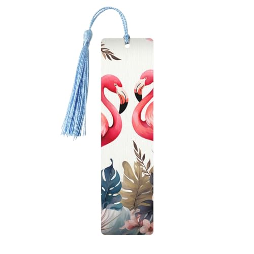 Lesezeichen aus Holz mit Flamingo, für Buchliebhaber, handgefertigt, mit Quaste, Lesezeichen, Lesezeichen, Ornament, Geschenkanhänger, Etiketten für Basteldekorationen Lesezeichen aus Holz mit Flamingo, für Buchliebhaber, handgefertigt, mit Quaste, Lesezeichen, Lesezeichen, Ornament, Geschenkanhänger, Etiketten für Basteldekorationen von HCBPWVQA