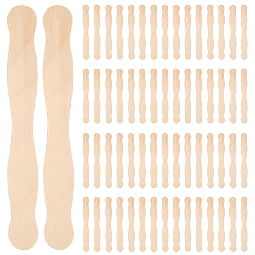 HCLZOE 8-FäChergriffe oder Holzspatel oder Farbmischpaket, 100 Bastel-Eisstiele für DIY-BastelzubehöR-Set von HCLZOE