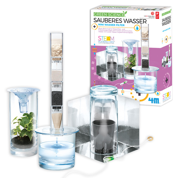 Sauberes Wasser, Wasserfilter Experimentierset für Kids von HCM Kinzel GmbH