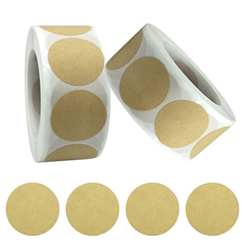 Etiketten Selbstklebend 1000pcs preisetiketten Aufkleber rund Klebeetiketten Zum Beschriften Gewürzetiketten 25mm Stickers Marmeladengläser,Weihnachten Handgemacht Geschenkaufkleber schusspflaster von HCRXVV