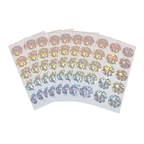 HCRXVV Rubbellose Selber Machen 120pcs Rubbelkarten Zum Selber Beschriften 2.5cm,Silber-farbreflektierend Rubbelaufkleber Rubbelsticker Fake Rubbellose für Baby-Geschlecht-Reveal, Gutschein von HCRXVV