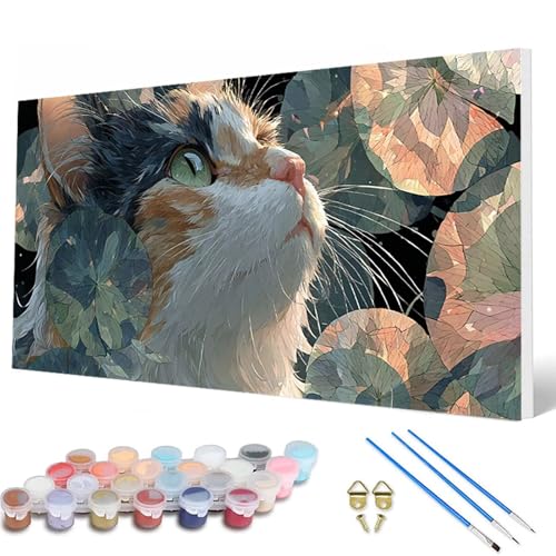 Katze Malen Nach Zahlen Erwachsene, Malen Nach Zahlen Tiere Paint by Numbers Adult Muster Basteln Erwachsene Anfänger für Zimmer Deko Wohnzimmer, Wanddeko, Geschenke für Frauen 90X180CM -hcw25077A Katze Malen Nach Zahlen Erwachsene, Malen Nach Zahlen Tiere Paint by Numbers Adult Muster Basteln Erwachsene Anfänger für Zimmer Deko Wohnzimmer, Wanddeko, Geschenke für Frauen 90X180CM -hcw25077A von HCWBDWOU
