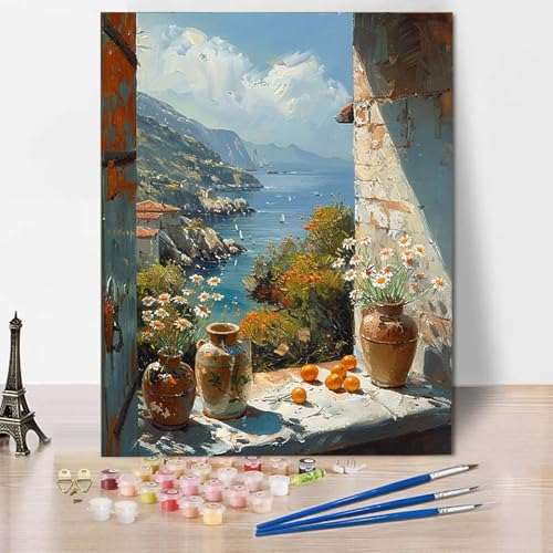 Malen Nach Zahlen Chrysantheme Malen Nach Zahlen Erwachsene Landschaft Painting by Numbers Adult Basteln Erwachsene, Mit 3 Pinseln und Acrylfarbe für Deko Wohnzimmer, Geschenke 40 X 50 CM -CW25043G Malen Nach Zahlen Chrysantheme Malen Nach Zahlen Erwachsene Landschaft Painting by Numbers Adult Basteln Erwachsene, Mit 3 Pinseln und Acrylfarbe für Deko Wohnzimmer, Geschenke 40 X 50 CM -CW25043G von HCWBDWOU