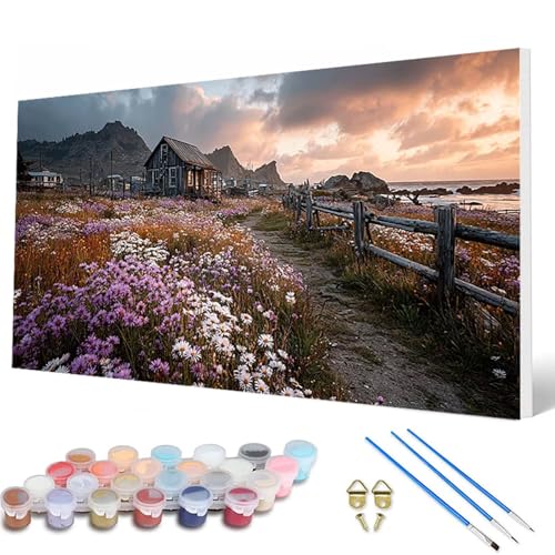 Malen Nach Zahlen Erwachsene, Landschaft Malen Nach Zahlen Chrysantheme Paint by Numbers Bastelset Erwachsene Mit Pinseln und Acrylfarben für Deko Wohnzimmer, Geschenke für Frauen 40X80CM -hcw2507J0 Malen Nach Zahlen Erwachsene, Landschaft Malen Nach Zahlen Chrysantheme Paint by Numbers Bastelset Erwachsene Mit Pinseln und Acrylfarben für Deko Wohnzimmer, Geschenke für Frauen 40X80CM -hcw2507J0 von HCWBDWOU