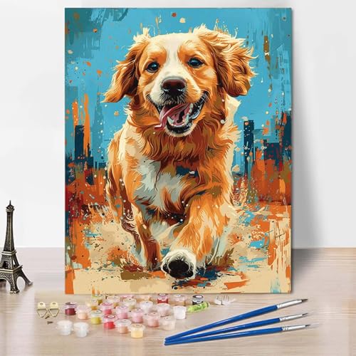 Malen Nach Zahlen Hund Malen Nach Zahlen Erwachsene Tier Painting by Numbers Adult Basteln Erwachsene, Mit 3 Pinseln und Acrylfarbe für Deko Wohnzimmer, Geschenke für Frauen 50 X 65 CM -CW250412 Malen Nach Zahlen Hund Malen Nach Zahlen Erwachsene Tier Painting by Numbers Adult Basteln Erwachsene, Mit 3 Pinseln und Acrylfarbe für Deko Wohnzimmer, Geschenke für Frauen 50 X 65 CM -CW250412 von HCWBDWOU