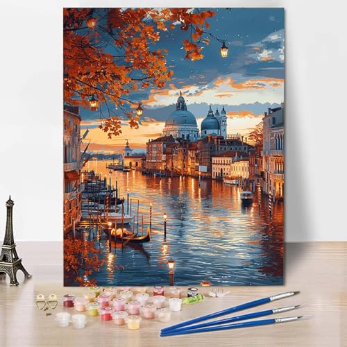 Paint by Numbers Herbst Malen Nach Zahlen Stadt Malen Nach Zahlen Anfänger DIY Handgemalt Ölgemälde Leinwand Kits mit 3 Pinseln und Acrylfarbe für Wanddeko, Geschenk für Frauen 70 x 95 cm -CW25041R Paint by Numbers Herbst Malen Nach Zahlen Stadt Malen Nach Zahlen Anfänger DIY Handgemalt Ölgemälde Leinwand Kits mit 3 Pinseln und Acrylfarbe für Wanddeko, Geschenk für Frauen 70 x 95 cm -CW25041R von HCWBDWOU