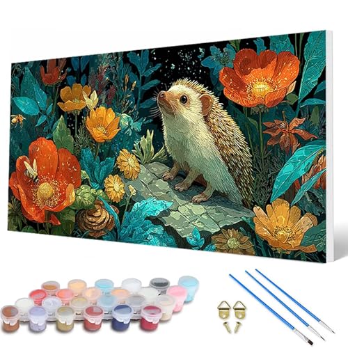 Tiere Malen Nach Zahlen Erwachsene, Malen Nach Zahlen Igel Paint by Numbers Adult Muster Basteln Erwachsene Anfänger für Zimmer Deko Wohnzimmer, Wanddeko, Geschenke für Frauen 70X140CM -hcw25071Q Tiere Malen Nach Zahlen Erwachsene, Malen Nach Zahlen Igel Paint by Numbers Adult Muster Basteln Erwachsene Anfänger für Zimmer Deko Wohnzimmer, Wanddeko, Geschenke für Frauen 70X140CM -hcw25071Q von HCWBDWOU