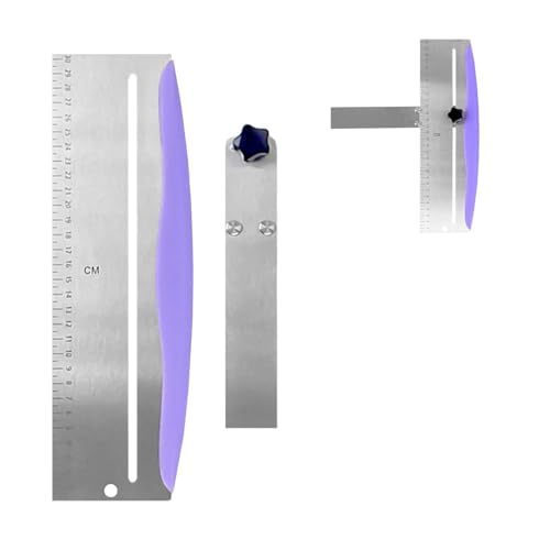 HDGSAFD 1 Stück Kuchenschaber, Verstellbarer Kuchenschaber, Edelstahlschaber, Kuchenzubehör, Kuchenglättungswerkzeug, DIY-Backwerkzeuge von HDGSAFD