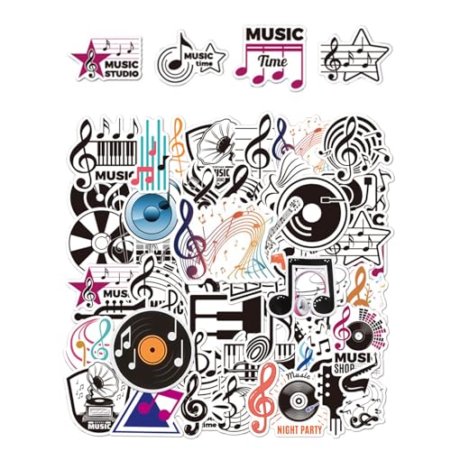 HDGSAFD 100 Musikaufkleber, Kreative Notiz-Ästhetische Aufkleber, Lustige Sammelalbum-Aufkleber, Selbstklebende Aufkleber, DIY-Gitarrenkoffer Dekorative Aufkleber. HDGSAFD 100 Musikaufkleber, Kreative Notiz-Ästhetische Aufkleber, Lustige Sammelalbum-Aufkleber, Selbstklebende Aufkleber, DIY-Gitarrenkoffer Dekorative Aufkleber. von HDGSAFD