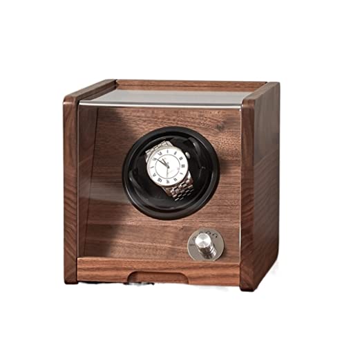 HDICUHNANU Uhrenaufbewahrung Watch Shaker Aufbewahrungsbox Mit Transparentem Deckel, Uhrenbox Aus Holz, Schmuckschatulle, Einfache Retro-Aufbewahrungsbox Uhren Zubehör(1 epitope) von HDICUHNANU