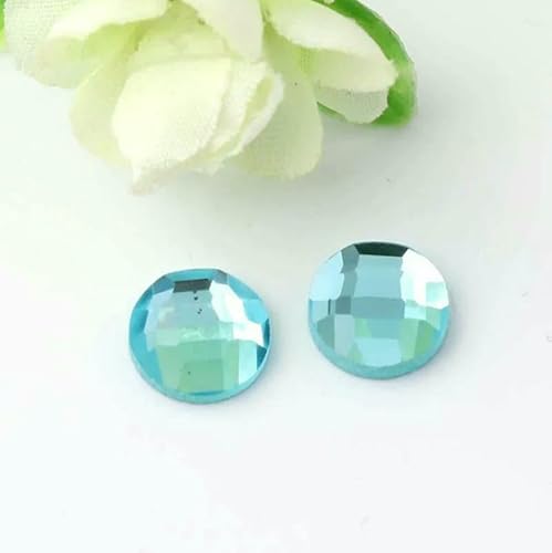 1 Packung runder Glas-Cabochon mit flacher Rückseite, 6/8/10/12/14/16/18/20 mm, mehrfarbiger Kristall-Cabochon, Kamee für DIY-Anhänger, Schmuckherstellung, Seeblau, 8 mm, 50 Stück 1 Packung runder Glas-Cabochon mit flacher Rückseite, 6/8/10/12/14/16/18/20 mm, mehrfarbiger Kristall-Cabochon, Kamee für DIY-Anhänger, Schmuckherstellung, Seeblau, 8 mm, 50 Stück von HDJSDB