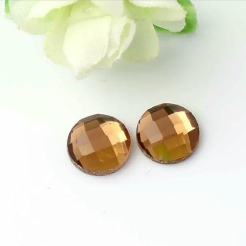 1 Packung runder Glas-Cabochon mit flacher Rückseite, 6/8/10/12/14/16/18/20 mm, mehrfarbiger Kristall-Cabochon, Kamee für die Herstellung von DIY-Anhängern und Schmuck, Kaffeebraun, 6 mm, 50 Stüc 1 Packung runder Glas-Cabochon mit flacher Rückseite, 6/8/10/12/14/16/18/20 mm, mehrfarbiger Kristall-Cabochon, Kamee für die Herstellung von DIY-Anhängern und Schmuck, Kaffeebraun, 6 mm, 50 Stüc von HDJSDB