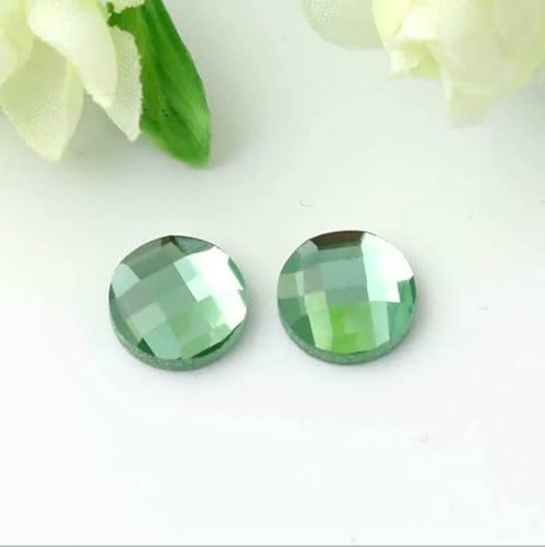 1 Packung runder Glas-Cabochon mit flacher Rückseite, 6/8/10/12/14/16/18/20 mm, mehrfarbiger Kristall-Cabochon, Kamee zur Herstellung von DIY-Anhängern und Schmuck, Grün, 8 mm, 50 Stück 1 Packung runder Glas-Cabochon mit flacher Rückseite, 6/8/10/12/14/16/18/20 mm, mehrfarbiger Kristall-Cabochon, Kamee zur Herstellung von DIY-Anhängern und Schmuck, Grün, 8 mm, 50 Stück von HDJSDB