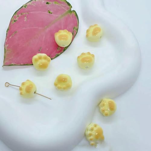 10 Stück handgefertigte Emaille-Keramik-Porzellan-Perlen, Katzenkrallen, lose Abstandsperlen, Charms für DIY-Schmuck, Bastelzubehör, 20 10 Stück handgefertigte Emaille-Keramik-Porzellan-Perlen, Katzenkrallen, lose Abstandsperlen, Charms für DIY-Schmuck, Bastelzubehör, 20 von HDJSDB