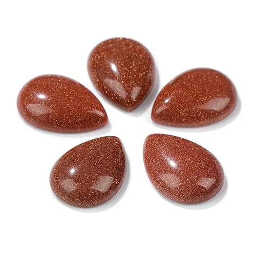 10 Stück natürliche flache Tigerauge-Stein-Cabochon-Perlen, Wassertropfen-Patch, Kamee-Perlen zur Schmuckherstellung, DIY-Ring, Ohrringe, Armbänder, Nr. 26, Sandstein, 13 x 18 mm 10 Stück natürliche flache Tigerauge-Stein-Cabochon-Perlen, Wassertropfen-Patch, Kamee-Perlen zur Schmuckherstellung, DIY-Ring, Ohrringe, Armbänder, Nr. 26, Sandstein, 13 x 18 mm von HDJSDB