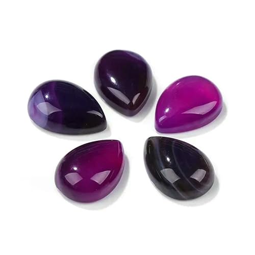 10 Stück natürliche flache Tigerauge-Stein-Cabochon-Perlen, Wassertropfen-Patch, Kamee-Perlen zur Schmuckherstellung, DIY-Ring, Ohrringe, Armbänder, Nr. 35, Achat, 6 x 8 mm 10 Stück natürliche flache Tigerauge-Stein-Cabochon-Perlen, Wassertropfen-Patch, Kamee-Perlen zur Schmuckherstellung, DIY-Ring, Ohrringe, Armbänder, Nr. 35, Achat, 6 x 8 mm von HDJSDB
