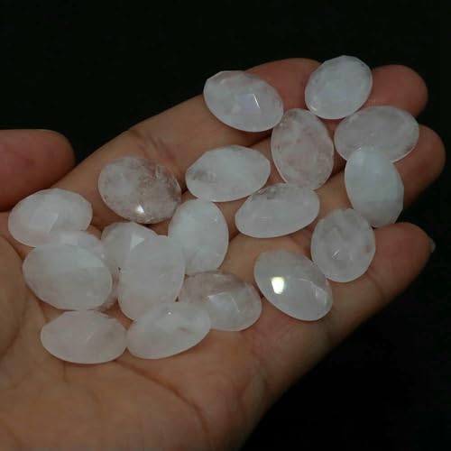 13 x 18 mm ovale Perlen mit flacher Rückseite, natürliche facettierte Steine, Kristall-Kamee-Abstandshalter für die Schmuckherstellung, DIY-Anhänger, Halsket 13 x 18 mm ovale Perlen mit flacher Rückseite, natürliche facettierte Steine, Kristall-Kamee-Abstandshalter für die Schmuckherstellung, DIY-Anhänger, Halsket von HDJSDB