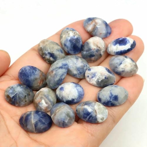13 x 18 mm ovale Perlen mit flacher Rückseite, natürliche facettierte Steine, Kristall-Kamee-Abstandshalter für die Schmuckherstellung, DIY-Anhänger, Halsket 13 x 18 mm ovale Perlen mit flacher Rückseite, natürliche facettierte Steine, Kristall-Kamee-Abstandshalter für die Schmuckherstellung, DIY-Anhänger, Halsket von HDJSDB