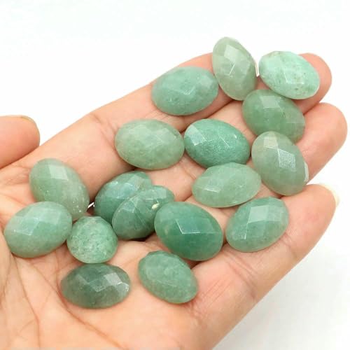 13 x 18 mm ovale Perlen mit flacher Rückseite, natürliche facettierte Steine, Kristall-Kamee-Abstandshalter für die Schmuckherstellung, DIY-Anhänger, Halsket 13 x 18 mm ovale Perlen mit flacher Rückseite, natürliche facettierte Steine, Kristall-Kamee-Abstandshalter für die Schmuckherstellung, DIY-Anhänger, Halsket von HDJSDB