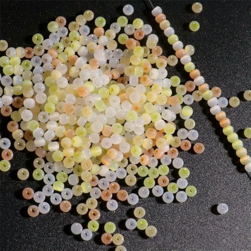 130 Stück 4,0 mm Katzenaugenperlen 6/0 glatte Jade-Imitat-Glasperlen für die Herstellung von DIY-Schmuck, Bettelarmbänder und Halskettenzubehör, gemischtes G 130 Stück 4,0 mm Katzenaugenperlen 6/0 glatte Jade-Imitat-Glasperlen für die Herstellung von DIY-Schmuck, Bettelarmbänder und Halskettenzubehör, gemischtes G von HDJSDB