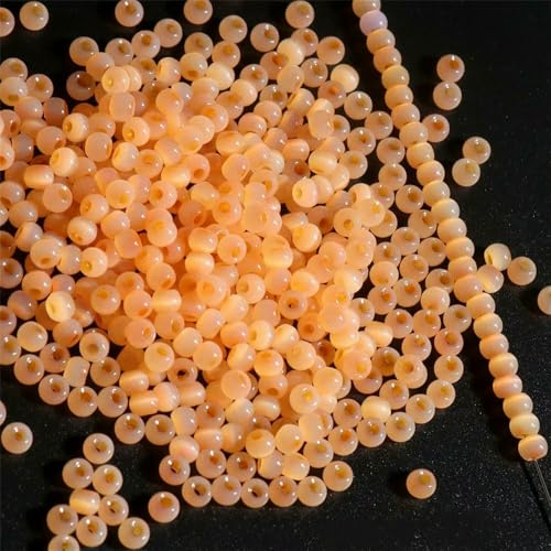130 Stück 4,0 mm Katzenaugenperlen 6/0 glatte Jade-Imitat-Glasperlen für die Herstellung von DIY-Schmuck, Bettelarmband, Halskettenzubehör, Orange 13, 4,0 mm 130 Stück 4,0 mm Katzenaugenperlen 6/0 glatte Jade-Imitat-Glasperlen für die Herstellung von DIY-Schmuck, Bettelarmband, Halskettenzubehör, Orange 13, 4,0 mm von HDJSDB